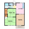 ハイツ山の平 3DKの間取り