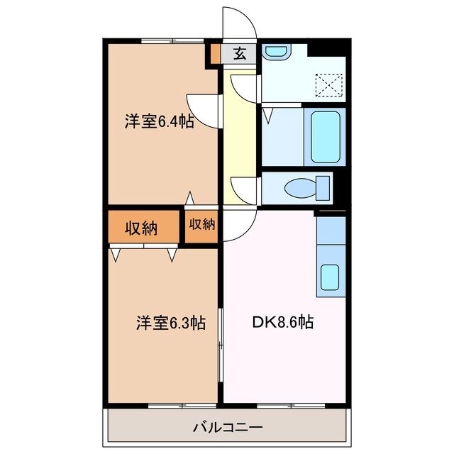 間取り図 フラット立石　E棟