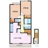 クレーストⅠ 2LDKの間取り