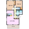 ラ　レーヴ 2LDKの間取り