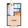 フジフラワーコーポ 1Kの間取り