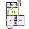 サンヒルズ生桑台　Ⅰ 2DKの間取り