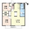 セフィラテラモト　Ｂ棟 2LDKの間取り