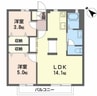 セフィラテラモト　Ｂ棟 2LDKの間取り