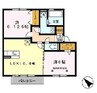 アモローサ　A棟 2LDKの間取り