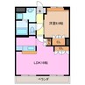 コンフォール 1LDKの間取り