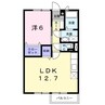 サンエステート 1LDKの間取り