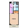 サニーヒルズあい 1Kの間取り