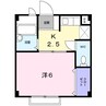 タウニー２１ 1Kの間取り