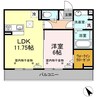ルーチェ南いかるが 1LDKの間取り