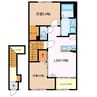 仮)四日市市茂福町新築アパート 2LDKの間取り