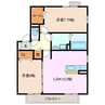リビングタウン阿倉川　G 2LDKの間取り