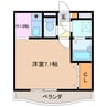 ユーミーマンション加藤Ａ棟 1Kの間取り
