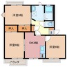 ジュノン藤ヶ丘 A棟 3DKの間取り