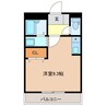エルガーデン 1Rの間取り
