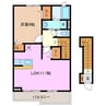 ウエストベルクⅡ 1LDKの間取り