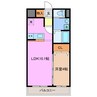 K's　mansion 1LDKの間取り