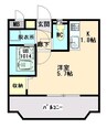 ユーミープライムマンション 1Kの間取り
