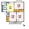 シェレナ山下　Ⅶ棟 3DKの間取り