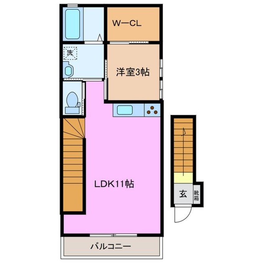 間取図 ブランシュ富田