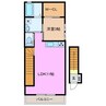 ブランシュ富田 1LDKの間取り