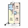 クレストウィル 2LDKの間取り