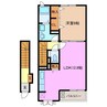 グレース・ヒルズＡ 1LDKの間取り