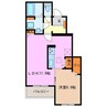 フェリーチェ　Ⅱ 1LDKの間取り