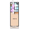 セレッソＩＫＵＷＡ 1Kの間取り