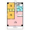プロミネント四日市 2LDKの間取り