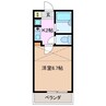 ビバリードリーム小杉 1Kの間取り