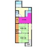平町八翔貸家 2DKの間取り