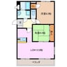 エンタープライズ川越 2LDKの間取り