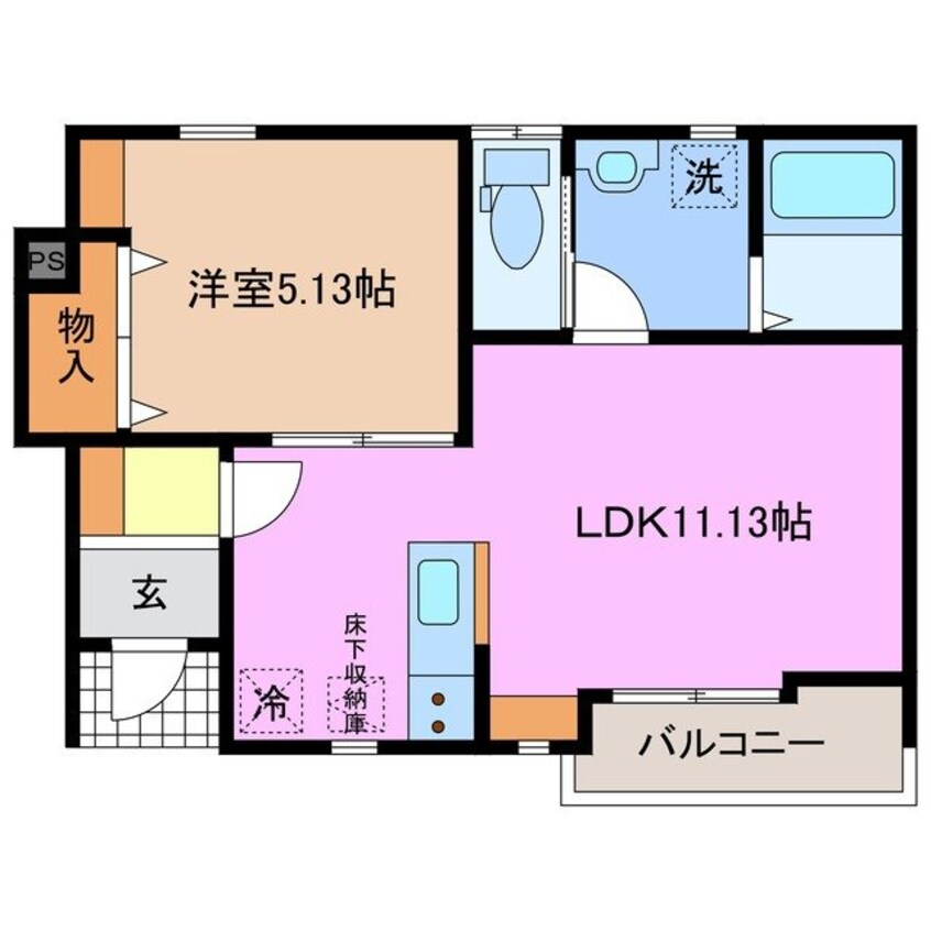 間取図 リーブルファイン白須賀