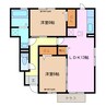 クレアート 2LDKの間取り