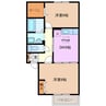 ジョイ リバー 2DKの間取り