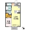 パプリカ 1LDKの間取り
