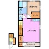 コンフォール生桑 1LDKの間取り