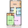ファミーユ小杉 2DKの間取り