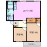 ドミール城山 2LDKの間取り