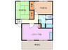ピアチェーレ　B 2LDKの間取り