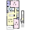 フリージア 2LDKの間取り