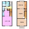 メゾネット21 3LDKの間取り