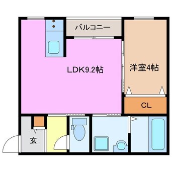 間取図 LECOCON四日市Ⅵ