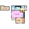 スマイシアAPARTMENT小杉町 1LDKの間取り