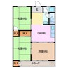 カスミハイツ 3DKの間取り