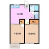 マリオ豊田Ａ 2DKの間取り