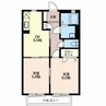 ＳＯＲＧＥＮＴＥ　B棟 2DKの間取り