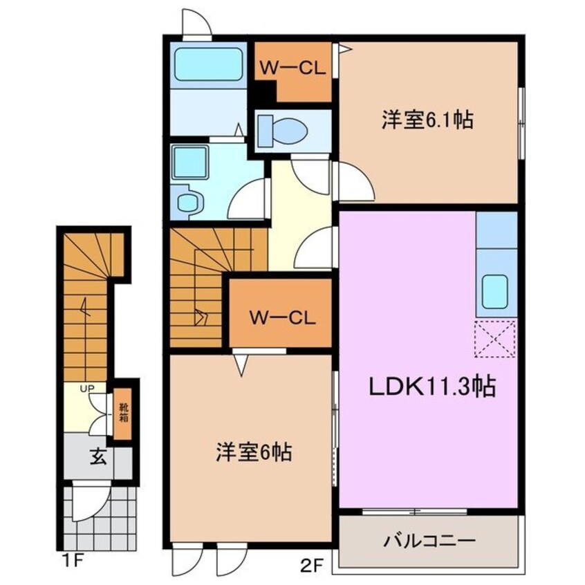 間取図 グランドゥスールⅠ