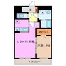 フェリーチェ 1LDKの間取り